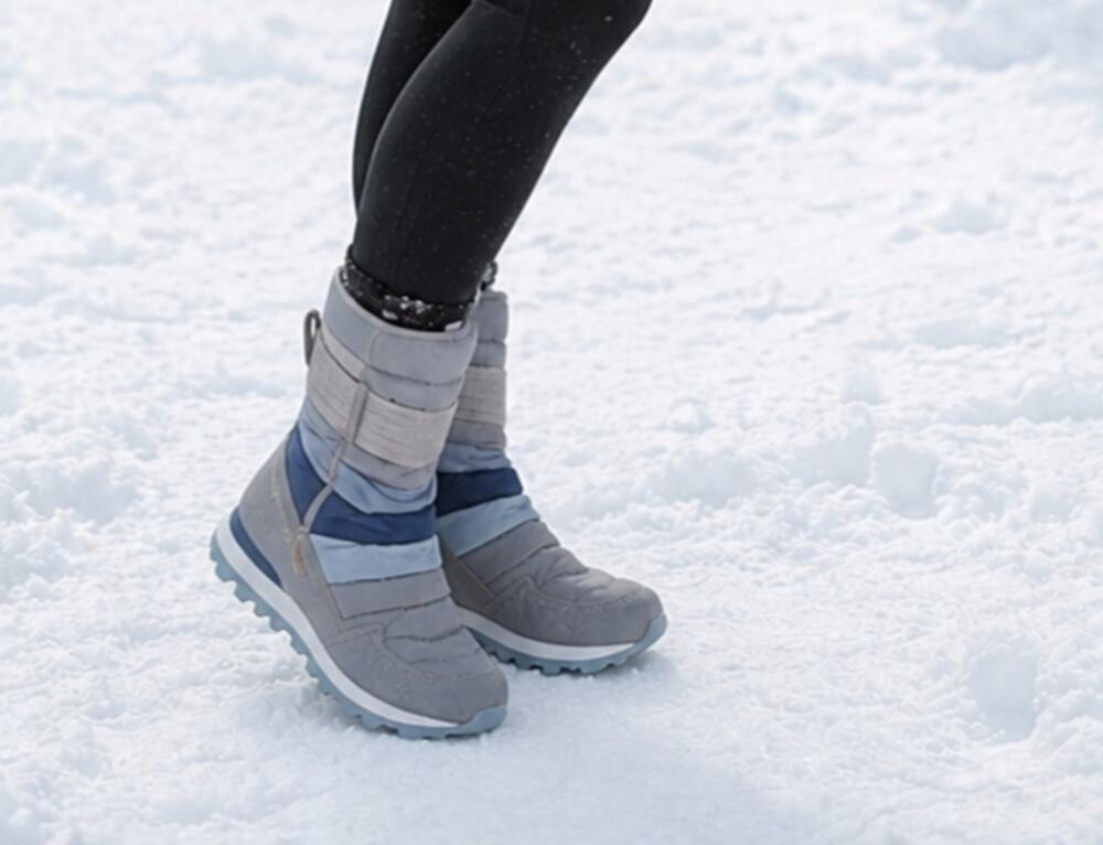 MERRELL WOMENS APLINE TALL STRAP POLAR WATERPROOF BOOTS SIZE 10.5 blue gray